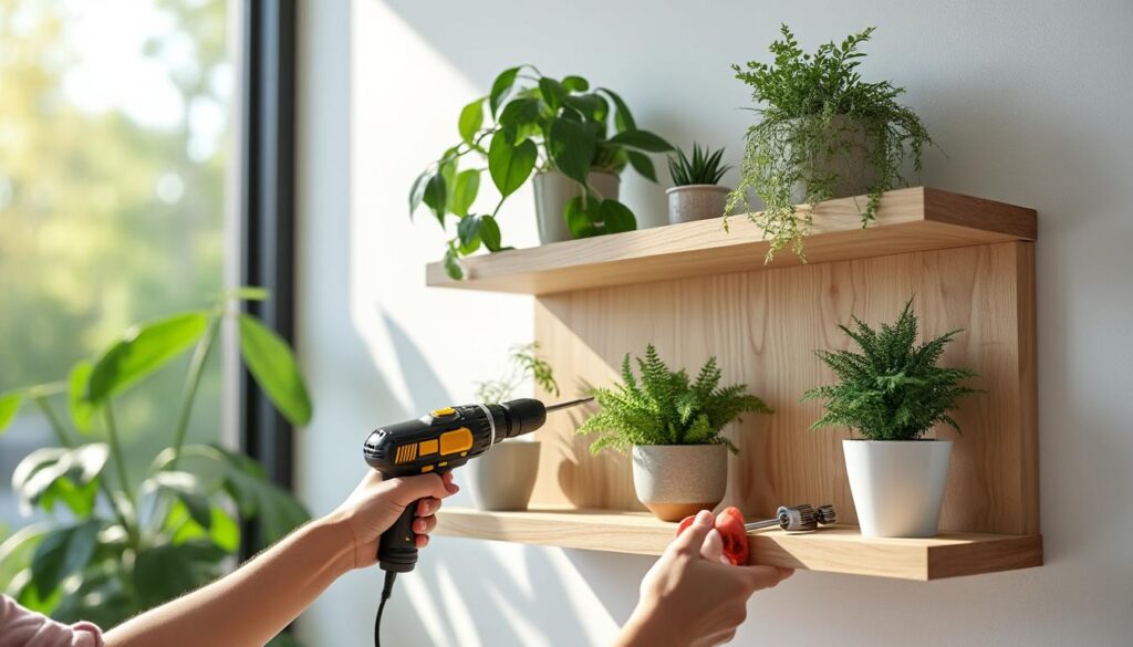 apprenez à construire facilement une étagère murale à plantes pour sublimer votre intérieur et optimiser l'espace avec style et créativité.