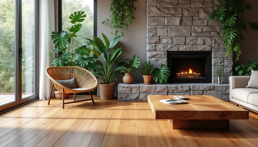 découvrez comment associer bois, pierre et verdure pour créer une décoration intérieure harmonieuse et naturelle, alliant authenticité et fraîcheur.