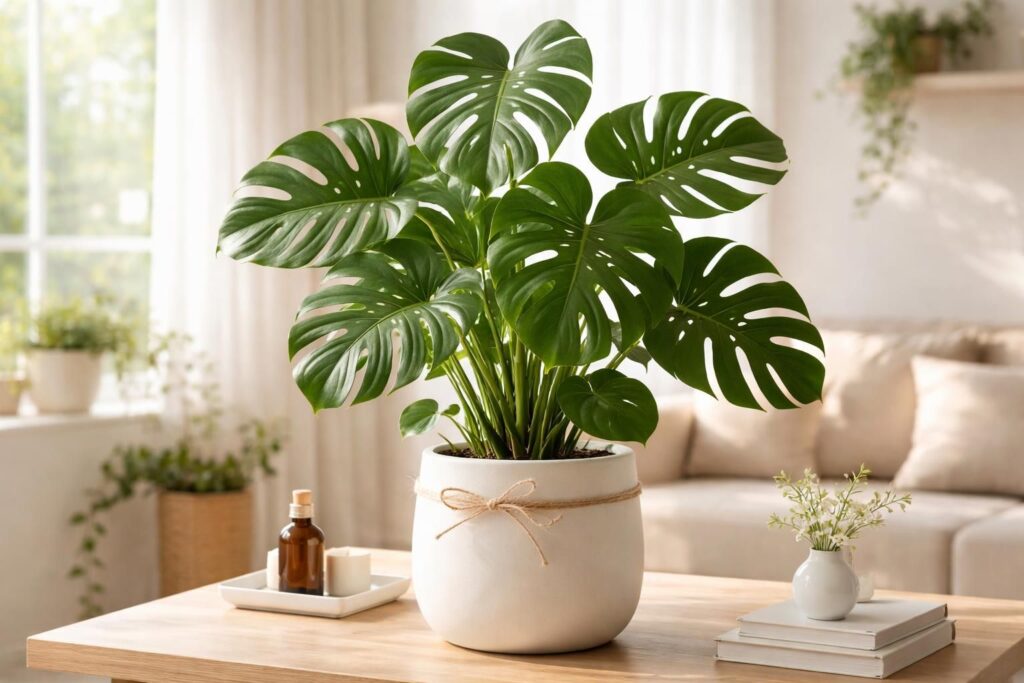 découvrez les plantes dépolluantes comme le monstera deliciosa, un cadeau naturel et sain qui purifie l'air et embellit votre intérieur.