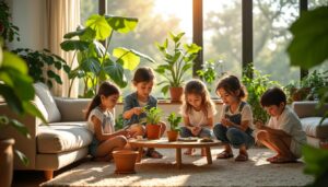découvrez comment intégrer les plantes dans votre maison pour créer un environnement agréable et éducatif, permettant aux enfants d'apprendre tout en s'amusant.